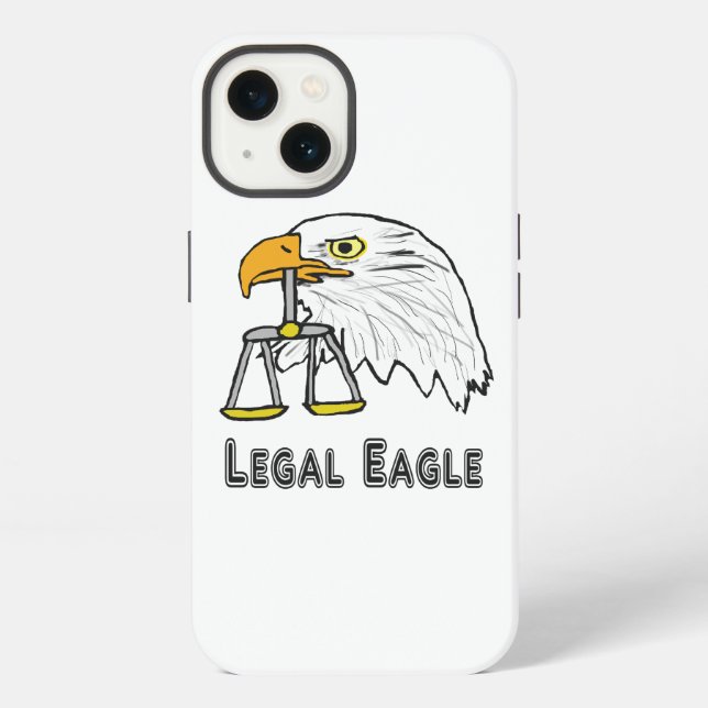 Juristischer Adler iPhone Hülle (Rückseite)