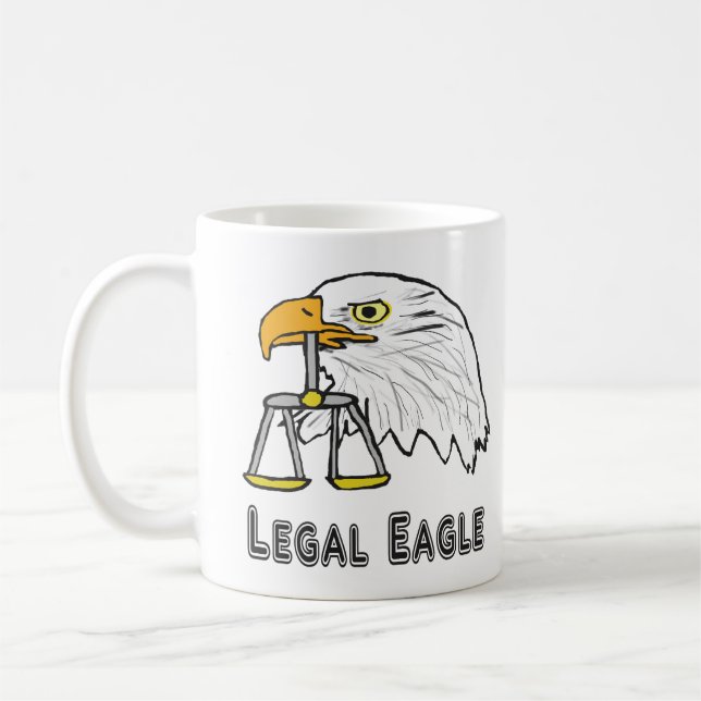 Juristischer Adler Kaffeetasse (Links)