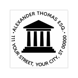 Juristischer Rechtsanwalt Richter NF Name Address Permastempel