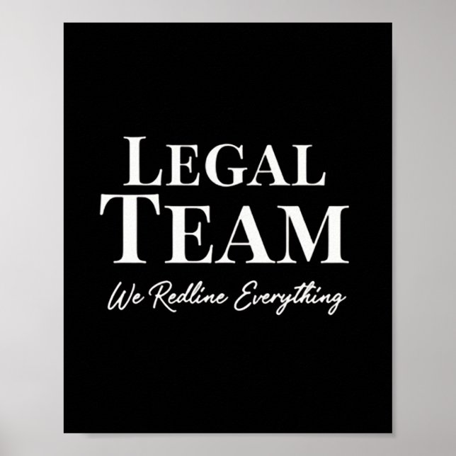Juristisches Team - Wir planen Überprüfung Poster (Vorne)
