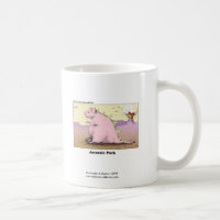 Jurrasic Pork Unglaublich witzig Cartoon Kaffee Ta
