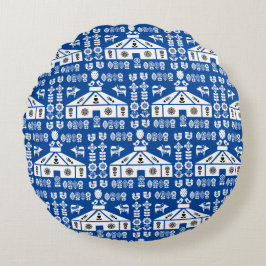 Jurt lebt in der Natur Rundes Kissen