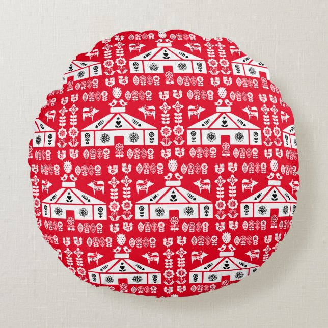 Jurt lebt in der Natur Rundes Kissen (Vorderseite)