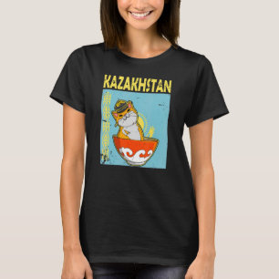 Jurta Republik Kasachstan Qazaqstan Flagge Kasachs T-Shirt