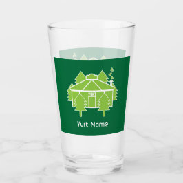 Jurte Leben und Urlaub Glas