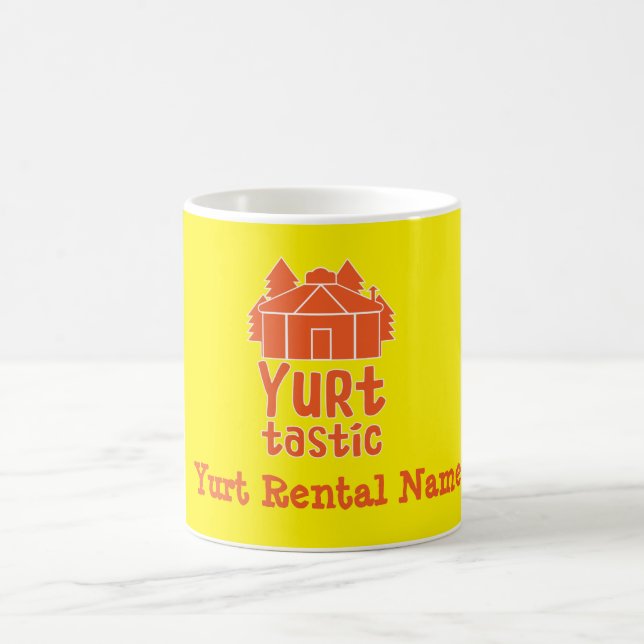 Jurte Wohnen und Urlaub Kaffee Tasse (Mittel)