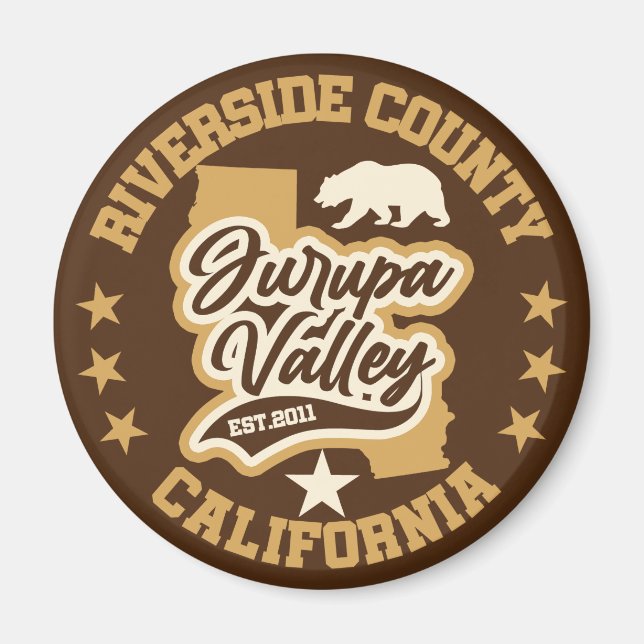Jurupa Valley, Kalifornien Magnet (Vorne)