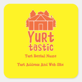 Juryleben und Urlaub T - Shirt Quadratischer Aufkleber