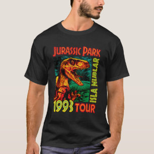 Jusrassic Park Isla Nublar 1993 Tour T-Shirt