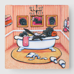 Just 5 More Minutes Quadratische Wanduhr