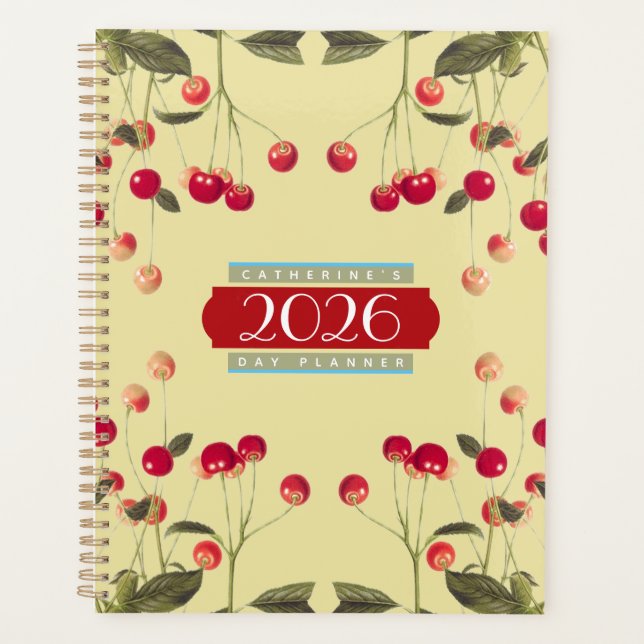 Just a Bowl of Cherries Day Planner Agenda 2026 Planer (Vorderseite)