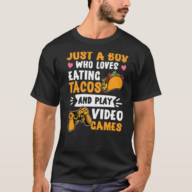 Just a Boy Gaming Taco Gamer Taco Viva México T-Shirt (Vorderseite)