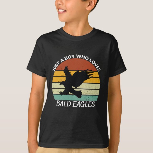 Just a boy who loves bald eagles T-Shirt (Vorderseite)