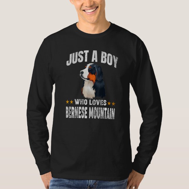 Just a boy who loves Bernese Mountain Premium T-Shirt (Vorderseite)