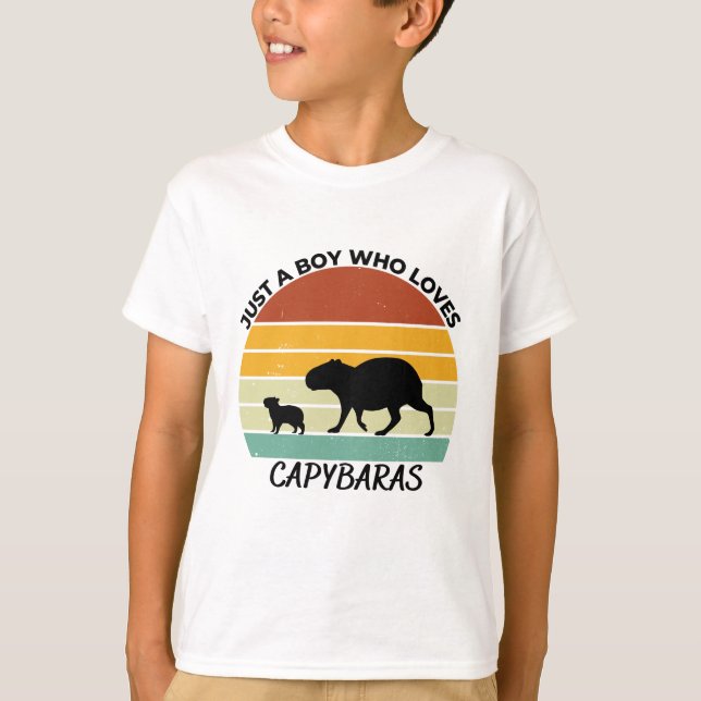 Just a boy who loves capybaras T-Shirt (Vorderseite)