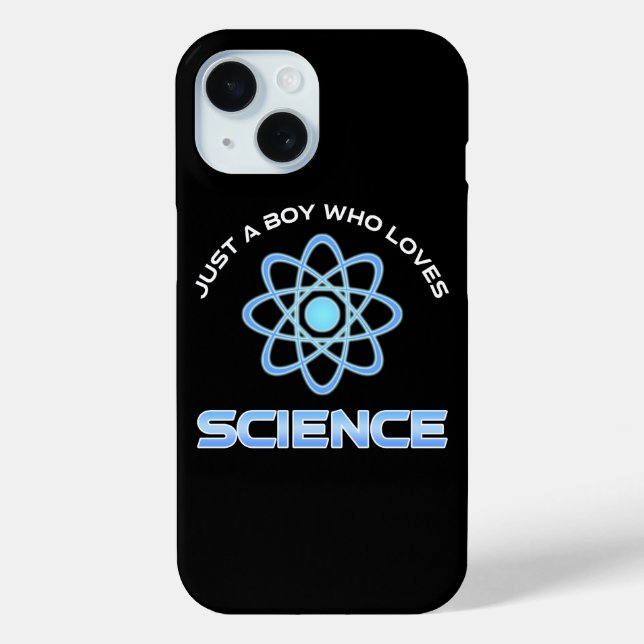 Just A Boy Who Loves Science Case-Mate iPhone Hülle (Rückseite)