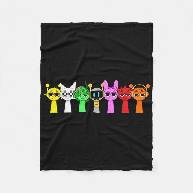 Just A Boy Who Loves Sprunky Funny Sprunky Game  Fleecedecke (Vorderseite)