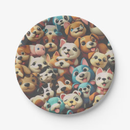 Just a bunch of happy pups pappteller