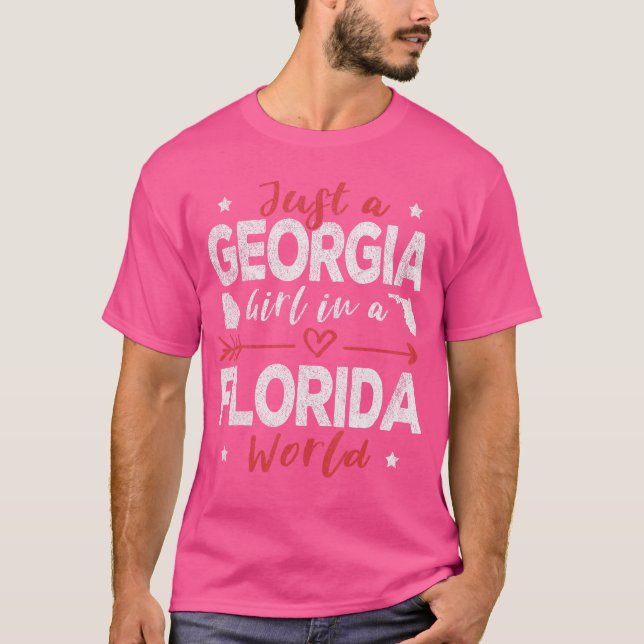 Just A Georgia Girl in A Florida World family T-Shirt (Vorderseite)