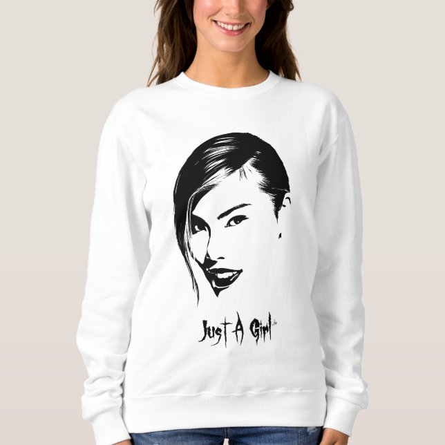 Just A Girl 5 Sweatshirt (Vorderseite)