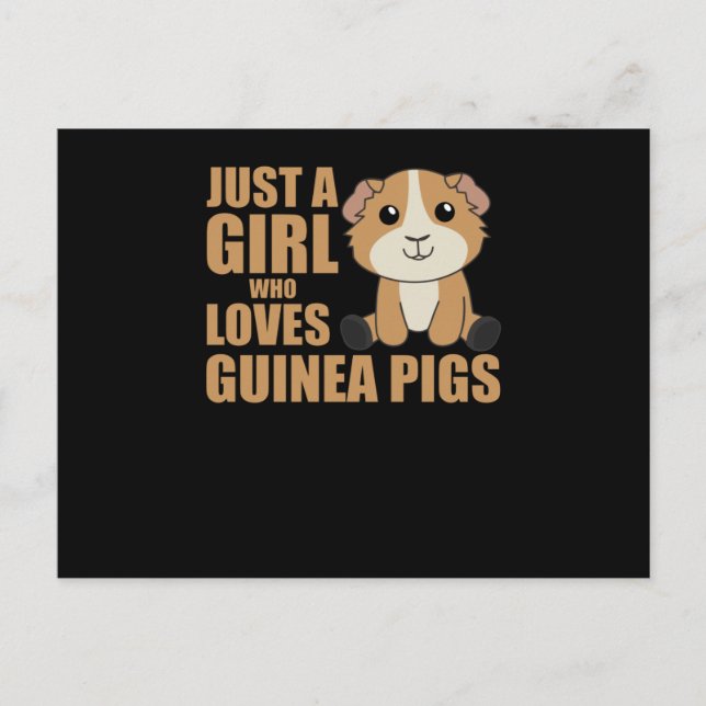 Just A Girl, die Guinea Schweine Liebe - Sweet Gui Postkarte (Vorderseite)