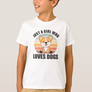 Just A Girl, die Liebe Corgis Kawaii Dog Corgi T-Shirt