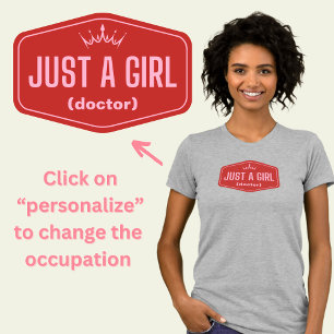 Just A Girl - füllen Sie den leeren, feministische T-Shirt