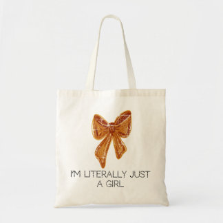 “Just a Girl” Tote Bag Tragetasche