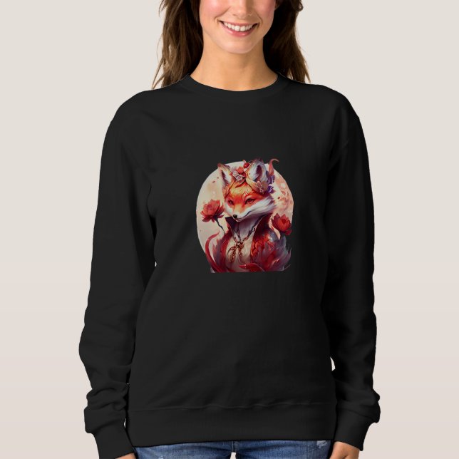 Just A Girl Who Foxes Sweatshirt (Vorderseite)
