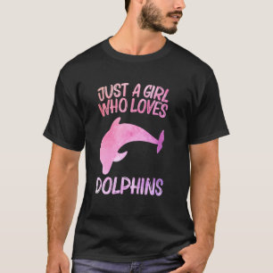 Just a Girl Who Liebe Delphine for Women Beluga Fi T-Shirt