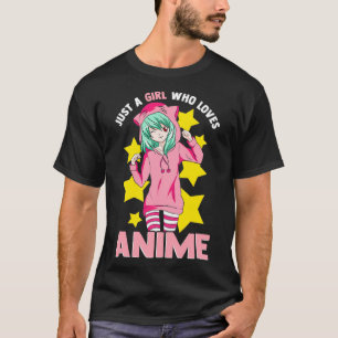 Just A Girl Who Lieben Anime Kawaii japanische Man T-Shirt