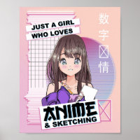 Just a Girl Who Lieben Anime & Sketching - Kawaii