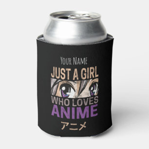 Just a Girl Who Lieben Anime Vintag Manga Kawaii Dosenkühler