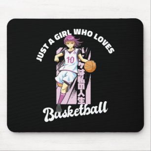 Just A Girl Who Lieben Basketball - Anime Basketba Mousepad