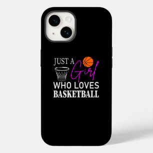 Just a Girl Who Lieben Basketball Case-Mate iPhone 14 Hülle