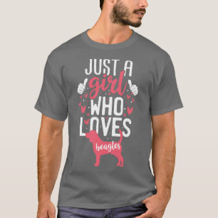 Just a Girl Who Lieben Berner Beagle T-Shirt