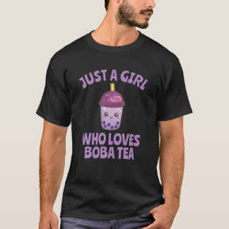 Just A Girl Who Lieben Boba Tea Gift Kawaii T-Shirt