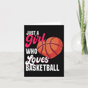 Just a Girl Who Lieben Bysketbyll Girl Kinder Mädc Karte