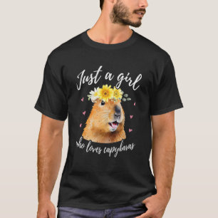 Just A Girl Who Lieben Capybaras - Funny Capybara T-Shirt