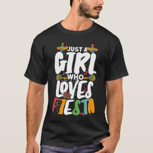Just A Girl Who Lieben Cinco De Mayo Mexican Cinco T-Shirt