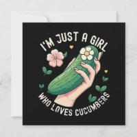 Just a Girl Who Lieben Cucumbers - Funny Vegetaria