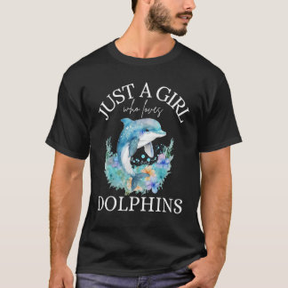 Just a Girl Who Lieben Delphine Girl Women T-Shirt