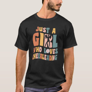 Just a Girl Who Lieben Fußball Girl Bekleidung Fuß T-Shirt