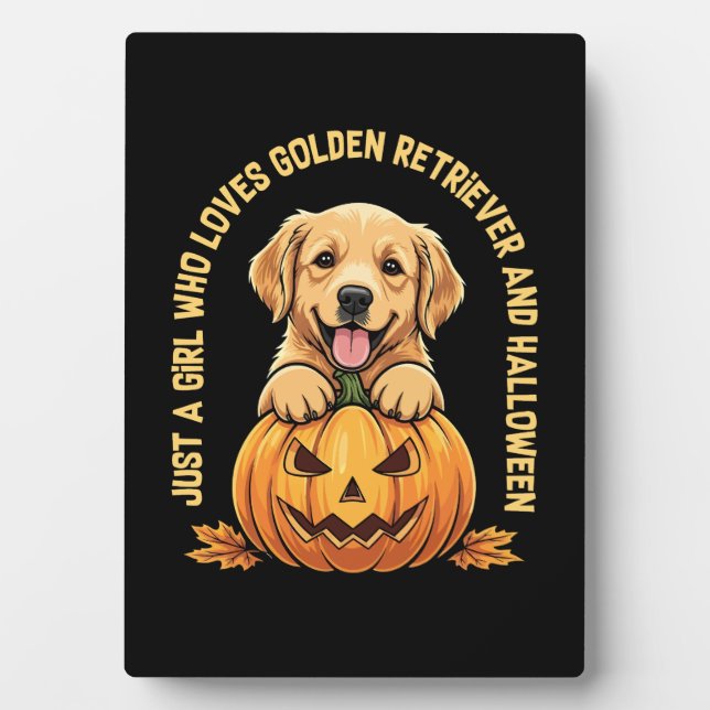 Just a Girl Who Lieben Golden Retrievers Fotoplatte (Vorderseite)