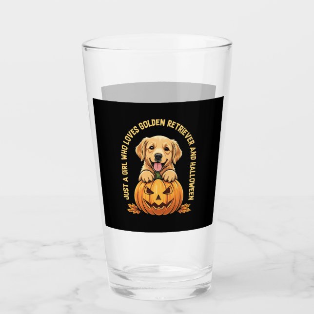 Just a Girl Who Lieben Golden Retrievers Glas (Vorderseite)