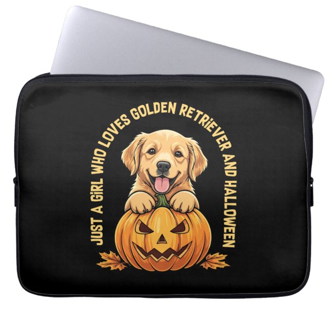 Just a Girl Who Lieben Golden Retrievers Laptopschutzhülle (Vorderseite)