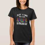 Just A Girl Who Lieben Hanukkah jüdische Chanukah  T-Shirt<br><div class="desc">Just A Girl Who Lieben Hanukkah jüdischen Chanukah 2022 Premium.</div>