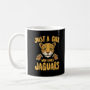 Just a Girl Who Lieben Jaguars Funny Jaguar Women Kaffeetasse