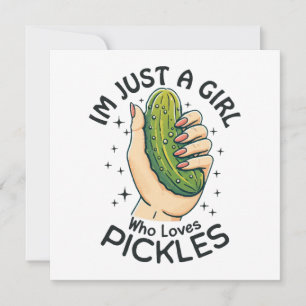 Just a Girl Who Lieben Pickles - Funny Vegan