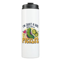 Just a Girl Who Lieben Pickles - Funny Vegan